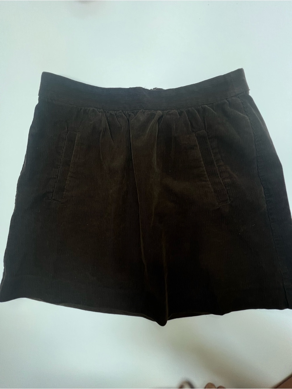 J. Crew Brown Corduroy A-Line Skirt